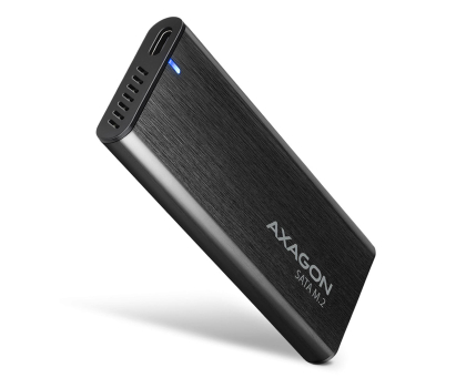 Obudowa do dysku Axagon EEM2-SBC, USB-C 3.2 Gen 2 - M.2 SATA SSD RAW box, bezśrubowy